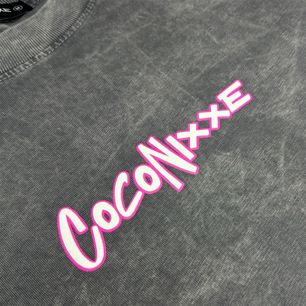 CAMISETA OVERSIZE  GRIS WASHED