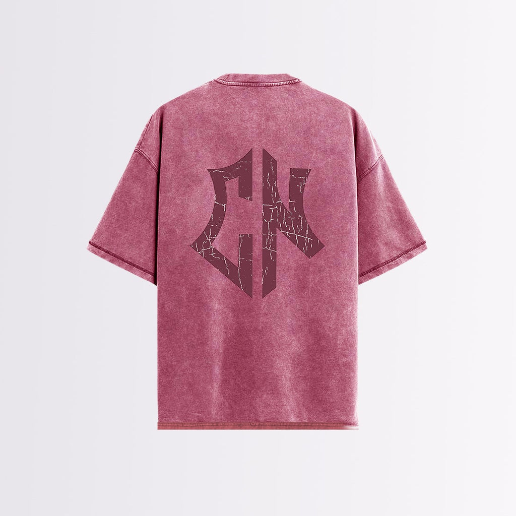 CAMISETA OVERSIZE VINO WASHED CN